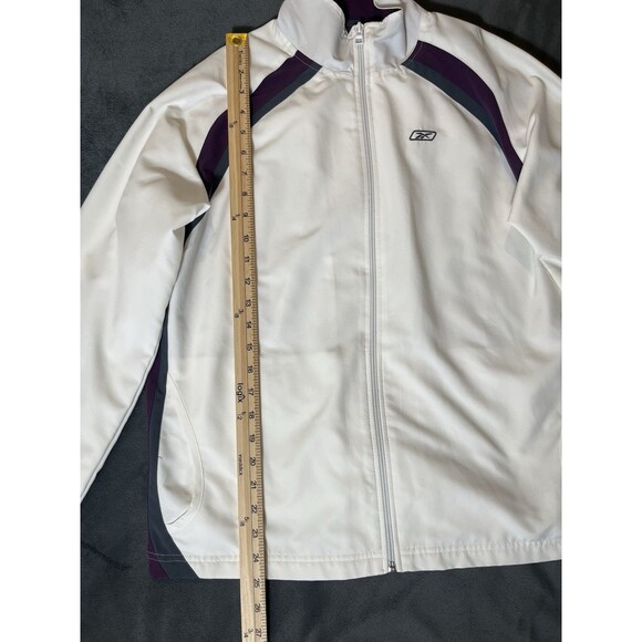 Rbk Jacket Women Large White Outdoors Transitional Easy Everyday Boatride Lounge - Picture 6 of 14